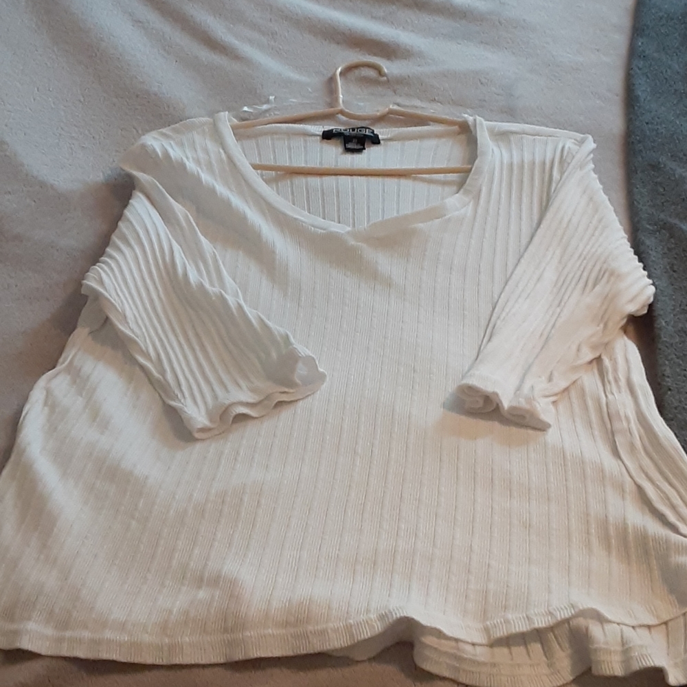 Ribbed V-Neck